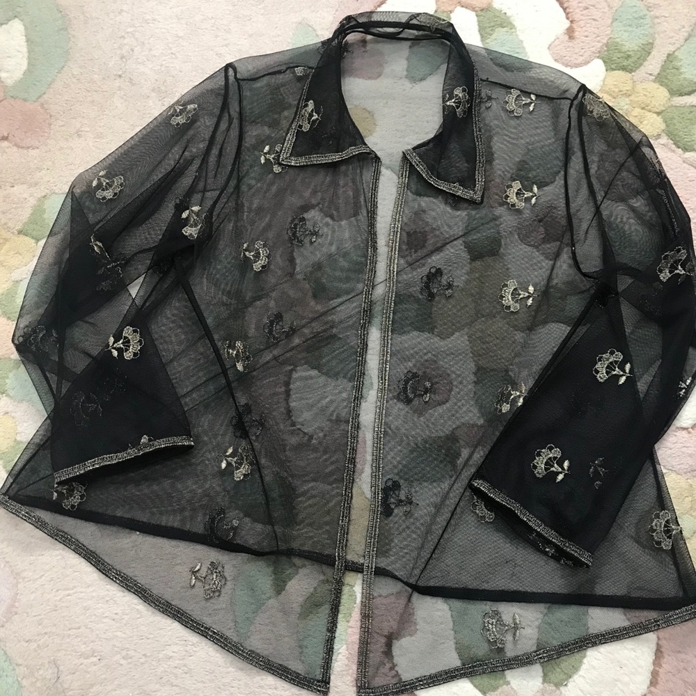 Jacket Black very sheer